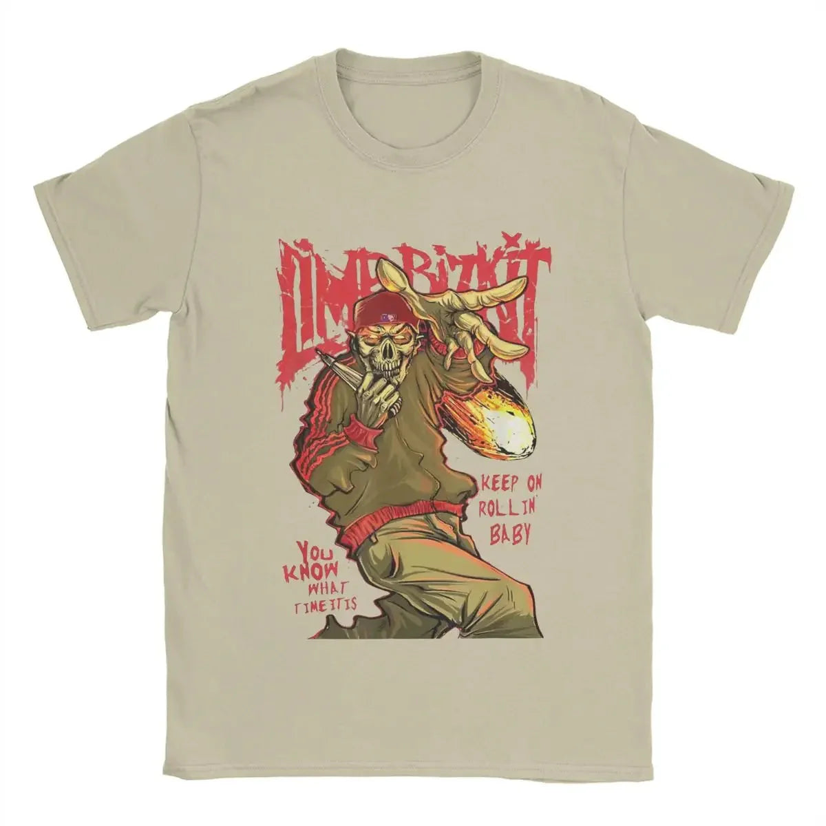 Men Women T-Shirts Amazing of Limp Bizkit Is An American Rap Rock Vintage Tee Shirt Short Sleeve T Shirts Summer Clothing