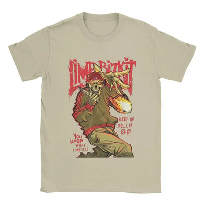 Men Women T-Shirts Amazing of Limp Bizkit Is An American Rap Rock Vintage Tee Shirt Short Sleeve T Shirts Summer Clothing