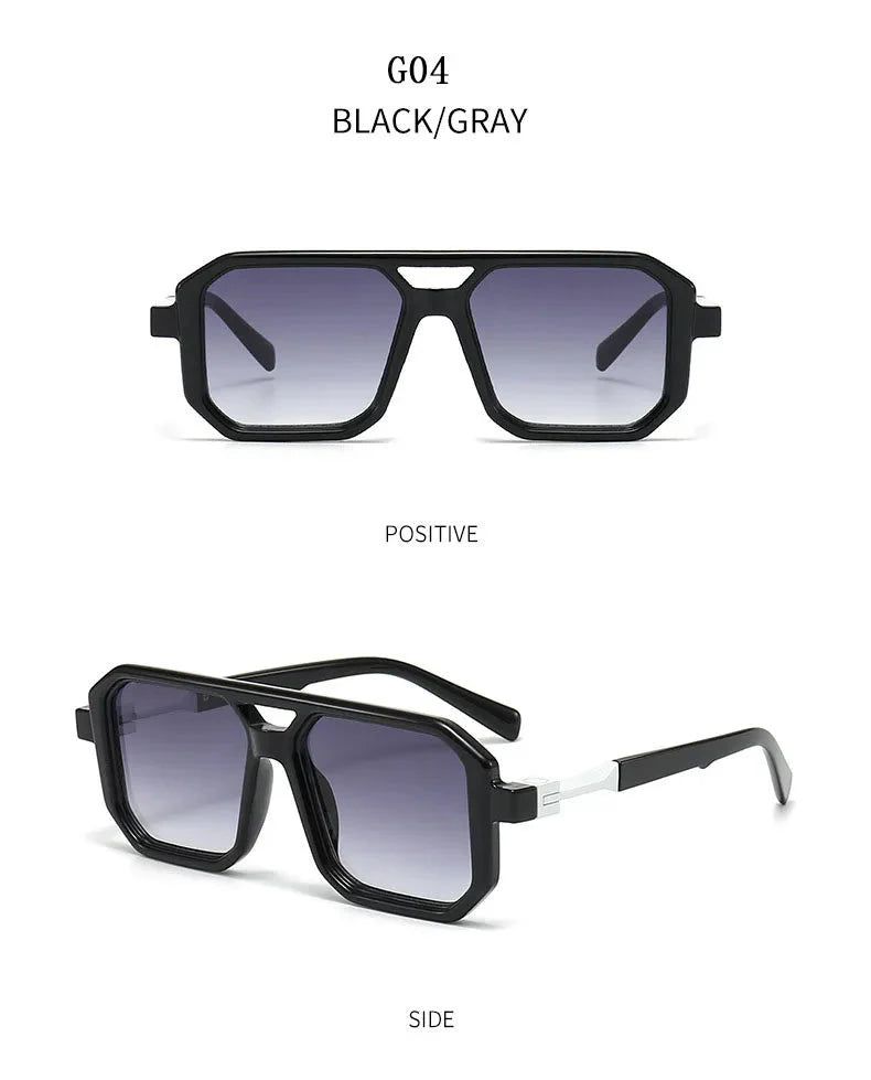 2024 Square Sunglasses For Men Vintage Fashion Glasses Sunglasses Women Trendy Dropshipping Shades Gafas De Sol Hombre Lunette