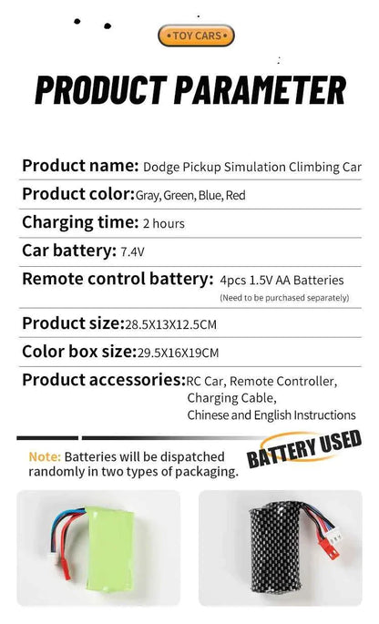 RC Car C8813 Full Proportional Throttle Pickup Truck Model Remote Control Toy 4WD Climbing Off-Road Rc Remote Control Car Gift