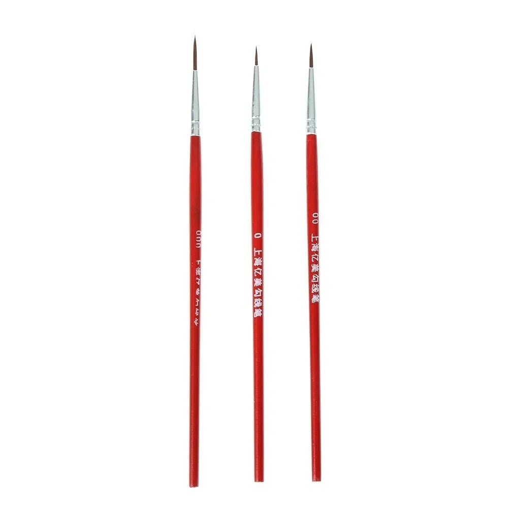 20pcs Thin Art Supplies Hand Painted Acrylic Hook Line Pen Paint Painting Brush Drawing