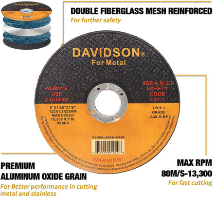 125mm Cut Off Wheel 5 " Metal Cutting Disc Angle Grinder Rotary Circular Saw Disc for Metal Stainless Steel Iron Cutting 1-30pcs