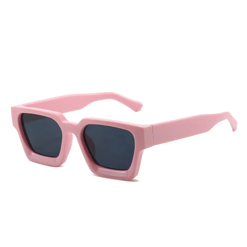 KLASSNUM Men Square Frame Sunglasses 2025 Luxury Brand Designer Sun Glasses Retro Trendy Shades UV400 Unisex Women Glasses New