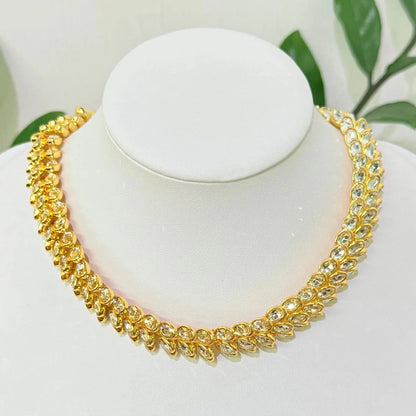 2025 New Fine Jewelry Set Luxury White Gold High Quality Geometric Crystal Luxury Necklace Bracelet Earrings Ring Gift for Women