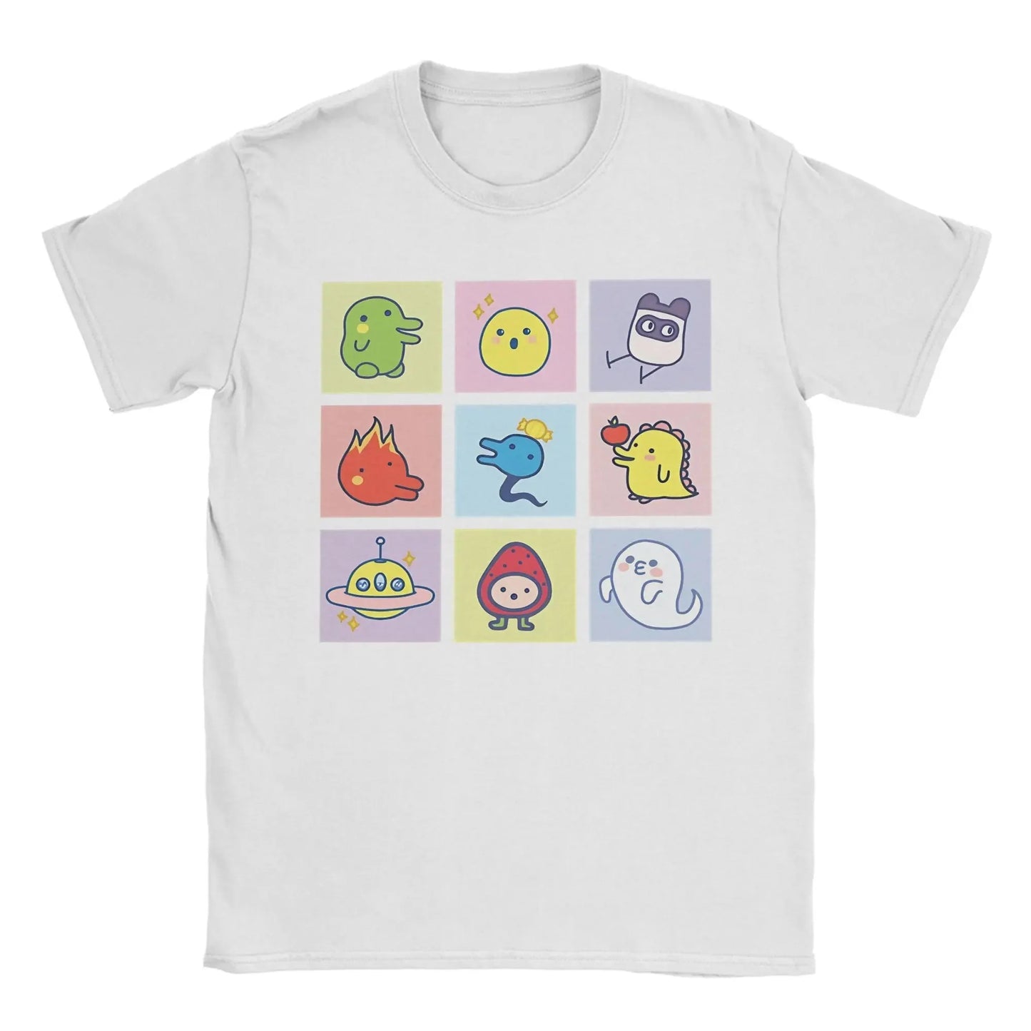 Men T-Shirts Tamagotchi Mametchi Fashion Cotton Tee Shirt Short Sleeve  T Shirt Crewneck Clothing Party