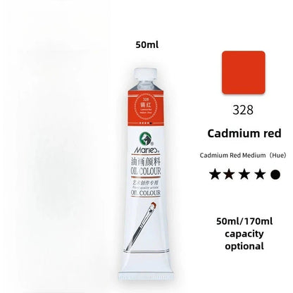 Maries Oil Paint 50ML Oil Painting Art Creation Pigment Large Oil Paint Paint Single Commonly Used 24 Colors