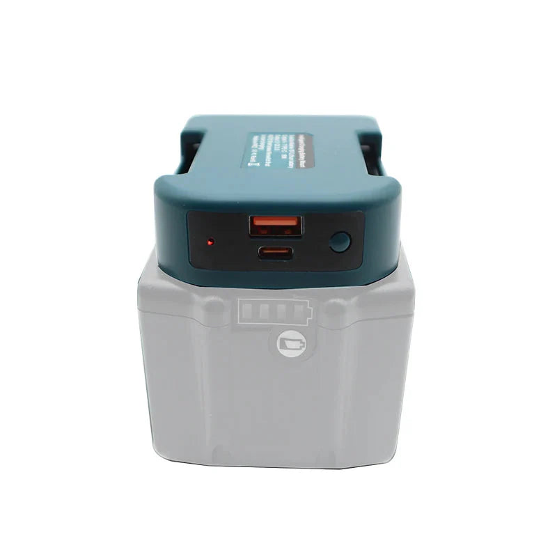 Li-ion Battery Parts Adapter For DEWALT 20V DCB200 For Makita 18V BL1830 Lithium Batteries Case Type C USB Power Bank Charger