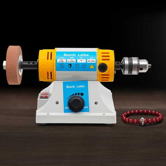 320W Polisher Grinder Machine 10000R/min Anti-rust Benchtop Polisher Grinder for Cutting and Carving for Jewelry/Wood/Dental