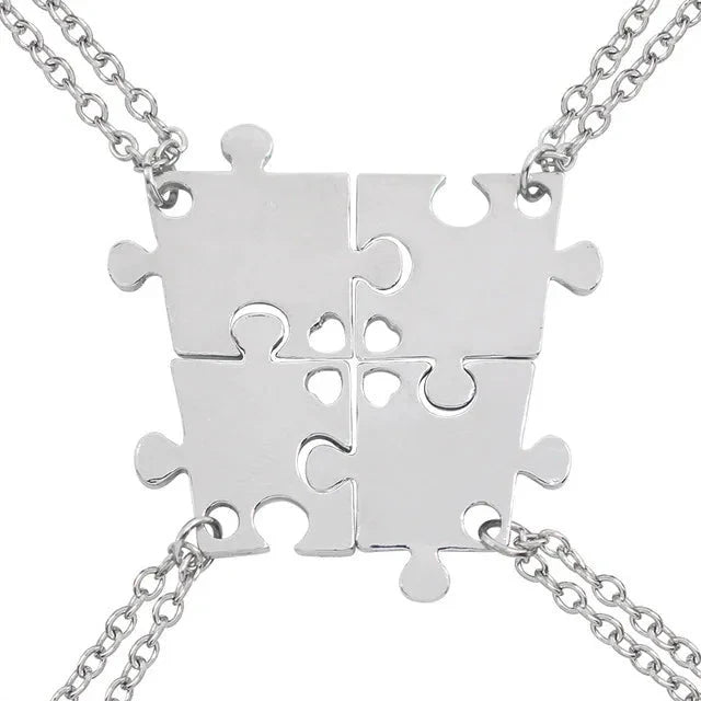 New Best Friends Necklace For Women Girls Broken Heart Puzzle Musical Note Pendant Necklaces BFF Friendship Forever Jewelry Gift