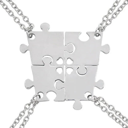 New Best Friends Necklace For Women Girls Broken Heart Puzzle Musical Note Pendant Necklaces BFF Friendship Forever Jewelry Gift