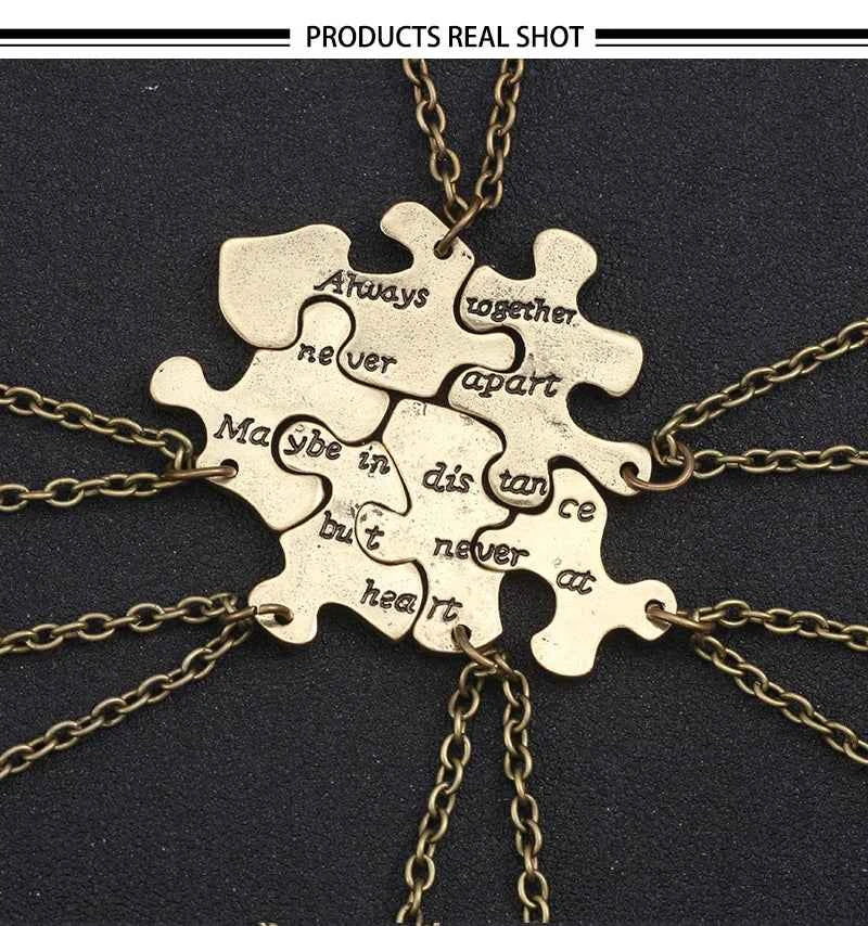 New Best Friends Necklace For Women Girls Broken Heart Puzzle Musical Note Pendant Necklaces BFF Friendship Forever Jewelry Gift