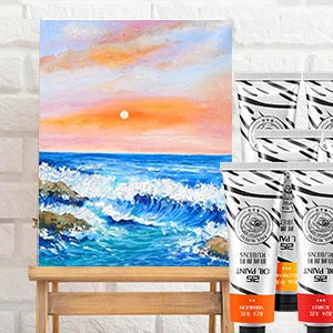 Paul Rubens Oil Paint 20 Colors 50ml Professional Oil Based Paint High Saturation Creamy Texture for Artists Beginners