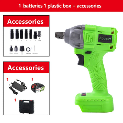 Brushless electric wrench High torque lithium charging wrench impact auto repair frame worker sleeve wind cannon