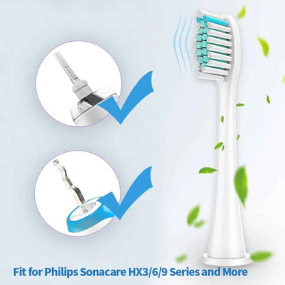 8PCS Replacement Toothbrush Heads, suitable for Philips Sonicare, Professional Electric Toothbrush Heads, Brush Heads suitable