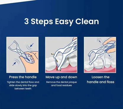 Oral B Flosser Glide Floss Picks Dental Toothpicks Gum Care Teeth Cleaning Sticks Y-shaped 3D Floss Toothpicks 90 pcs