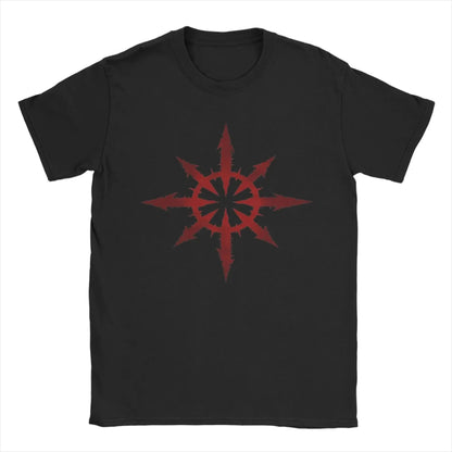 2025 Men Women T-Shirts Chaos Khorne Flakes Vintage Tees Short Sleeve Warhammer 40k T Shirt Tops Clothing Gift Idea