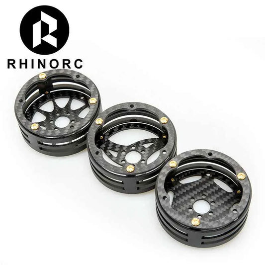 RhinoRC 2.2 inch Narrow Carbon Fiber Aluminum Pro LightWeight RC Car Crawler Wheel Pro Shafty MOA