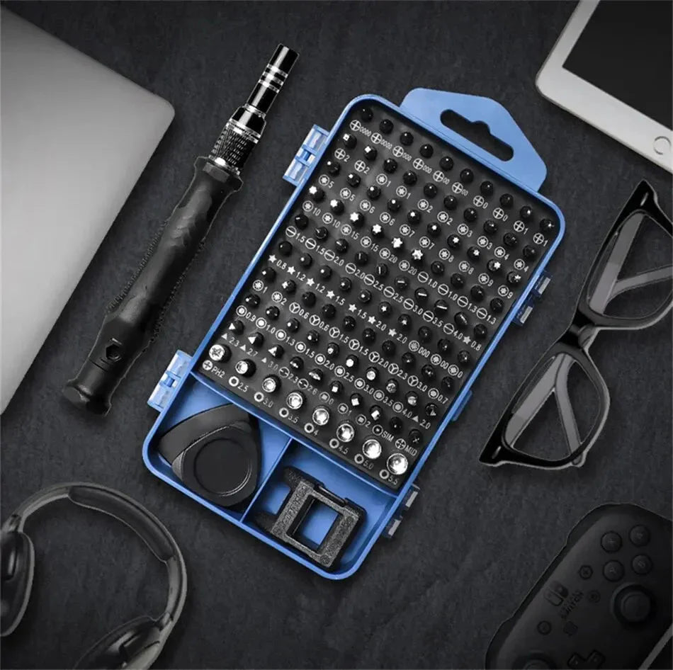New 115 in 1 Professional Repair Tool Precision Screwdriver Set Magnetic Torx Hex Screw Driver Bits Kit for Xiaomi Mac PC iPhone