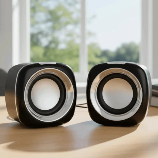 AUX Audio Speaker Wired High Volume 3.5mm Wired Small Speaker Stereo Portable Stereo Mini Speaker Phone/Pad/PC/Computer