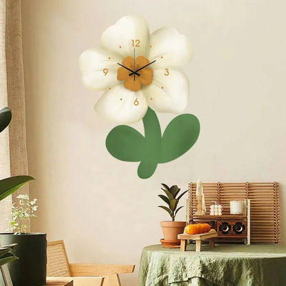 Light Decorative Clock Hanging Restaurant Simple Creative Crystal Porcelain Wall Hanging Clock Quiet Room Clock