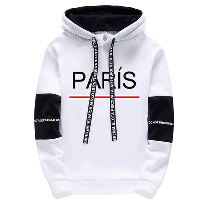 Paris Fashion Hoodies for Men High Quality Hooded Long Sleeve Sweatshirts All Season Daily Casual Sports Pullover Men's Clothes