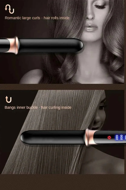 Flat Iron Hair Straightener 2 In 1 Professional Hair Straightener Hair Iron Curling Straightening Irons