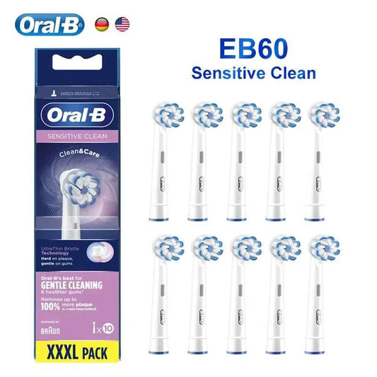 Oral-B EB60 Sensi Ultrathin Replacement Electric Toothbrush Heads Clean Care Sensitive Original Tooth Brush Refill 1-12 pcs