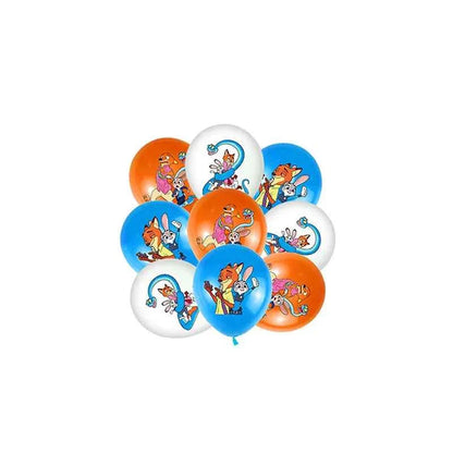 Zootopia Theme Party Supplies Nick Judy Birthday Decoration Balloon Set Tableware Kit Banner Plates Gifts Bags Keychains Sticker