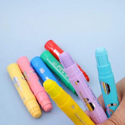 8/12 Colors Crafts Paint Sticks Color Solid Painting Stick Washable Paint Sticks Drawing Graffiti Art for Kids and Students