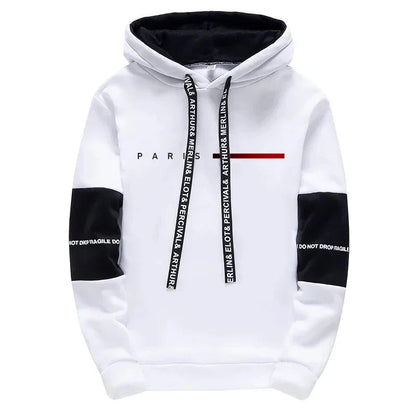 Paris Fashion Hoodies for Men High Quality Hooded Long Sleeve Sweatshirts All Season Daily Casual Sports Pullover Men's Clothes