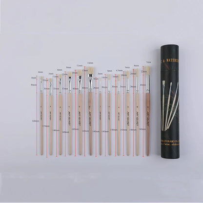 Art Secret #1201 #1203 #1204 Professional Painters For Acrylic And Watercolor Brush Sets (12 Pieces) Art Supplies