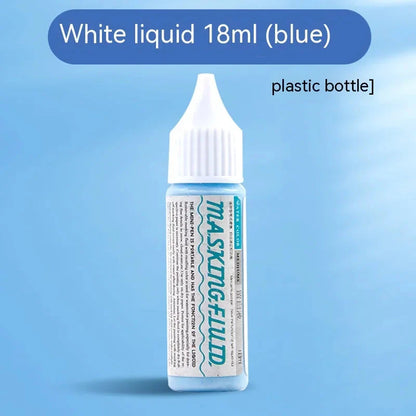 Art Masking Fluid White Latex Pigment Covering Liquid Painting Beginner Watercolor Paint Quickly for Ink Gouache Crafts Supplies