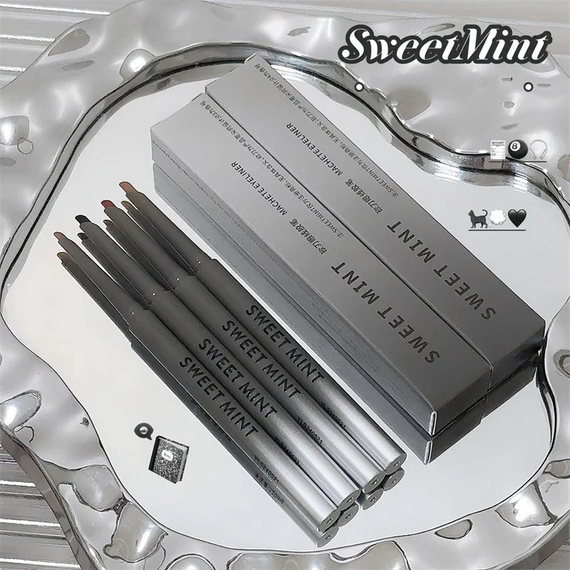 Silky Long-lasting Eye Liner Pencil  Eyeliner Pen Natural Matte Wine Red Eyeliner Easy To Color Waterproof Eye Make Up Cosmetics