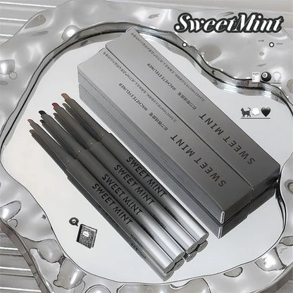 Silky Long-lasting Eye Liner Pencil  Eyeliner Pen Natural Matte Wine Red Eyeliner Easy To Color Waterproof Eye Make Up Cosmetics