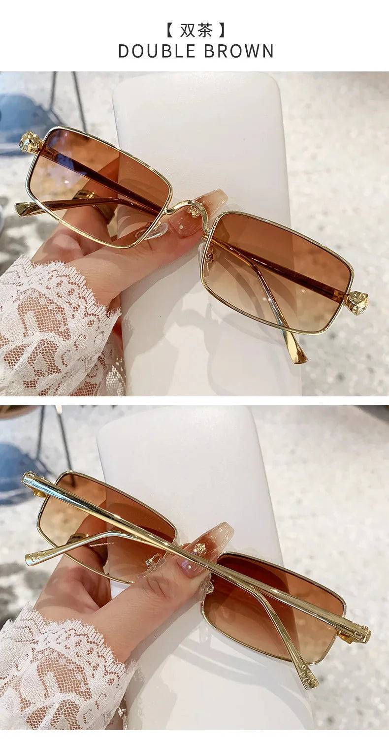 High Definition Sunglasses for Men Ladies Blue Light Blocking Eye Protection Eyewear Rimless Square Frame Eyeglasses Goggle