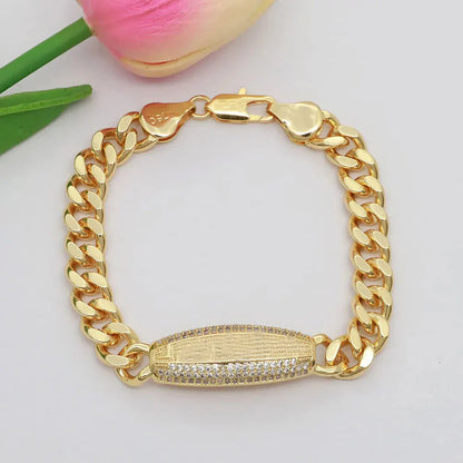 Dubai Vintage Jewelry Sets For Women Luxury Design Shiny Zircon Gold Plated Necklace Earring Bangle Wedding Party Accessories