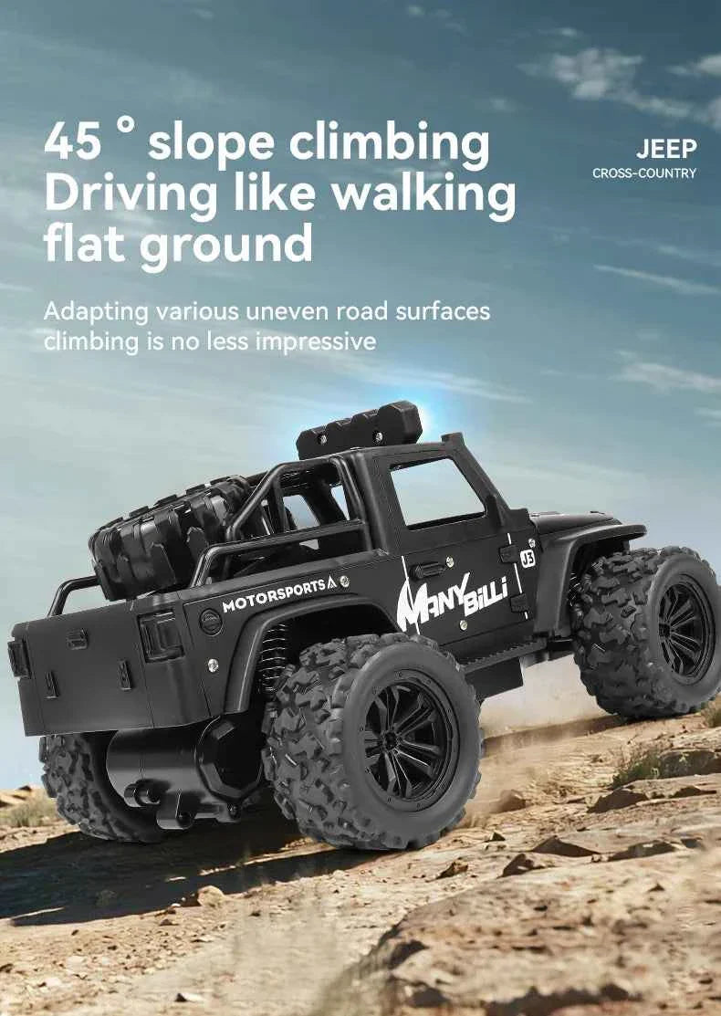 RC Off road Truck 1/16 4WD RTR Durable Beginner All Terrain RC Car High Speed 20Km/h Remote Control Monster Truck Adult Gift Toy