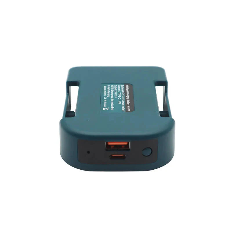 Li-ion Battery Parts Adapter For DEWALT 20V DCB200 For Makita 18V BL1830 Lithium Batteries Case Type C USB Power Bank Charger