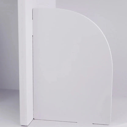2/4-Tier Wooden Rotatable Bookshelf - 360°Display Floor Standing Storage Rack, White Multifunctional Bookshelf Organizer