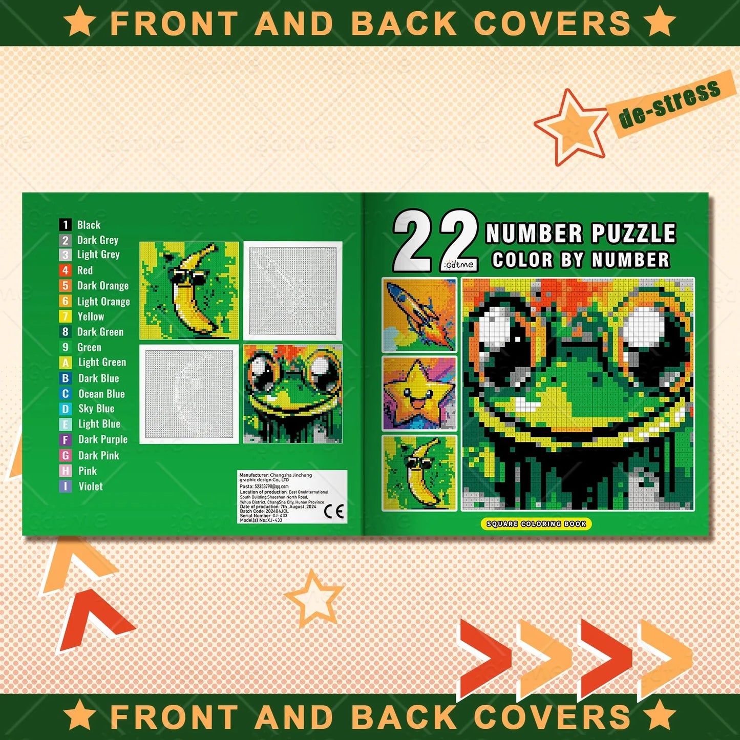 NUMBER PUZZLE COLOR BY NUMBER Coloring Book for Adult and Teen Featuring Relieve Stress Kill Time DIY Painting Drawing