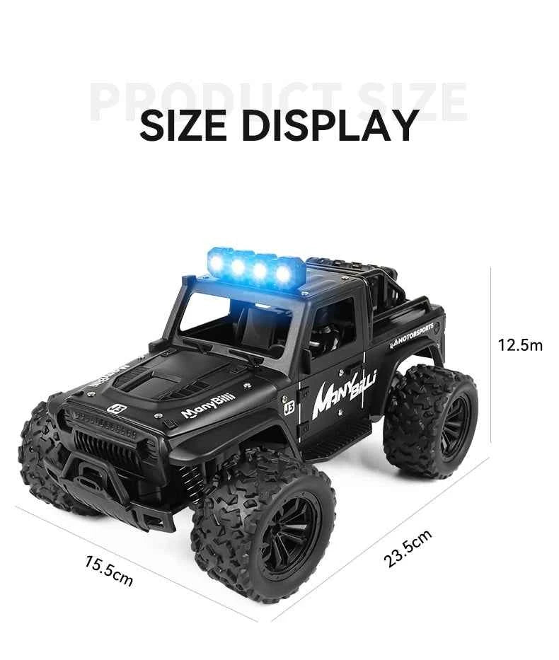 RC Off road Truck 1/16 4WD RTR Durable Beginner All Terrain RC Car High Speed 20Km/h Remote Control Monster Truck Adult Gift Toy