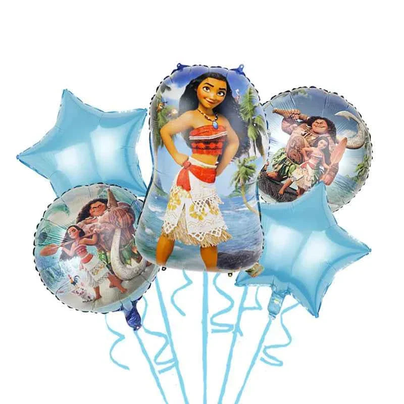 Moana Party Decorations Balloons Set Tableware Napkins Cups Plates Backdrop Kit Disney Vaiana Theme Happy Birthday Deco Supplies