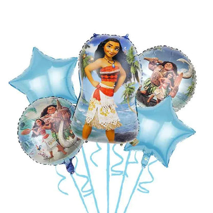 Moana Party Decorations Balloons Set Tableware Napkins Cups Plates Backdrop Kit Disney Vaiana Theme Happy Birthday Deco Supplies