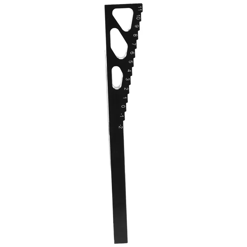 RC Model Car Metal Ride Height Droop Gauge Adjuster Ruler Measuring Tool for 1/8 1/10 1/12 RC Car,Black