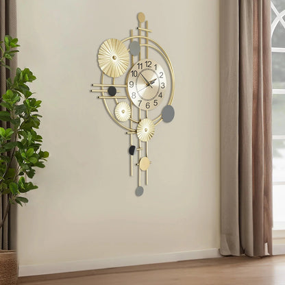 Wall Clock Modern Decorative Art Clock Silent Wall Clock Iron Wall Decoration Clock