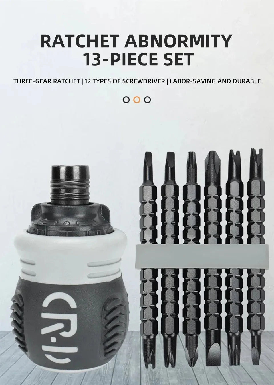 Mini Ratchet Precision Screwdriver Magnetic 13 In 1 Telescopic Labor-Saving Hand Tool Phillips Slotted Dual-purpose Head