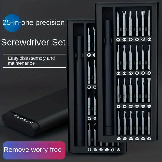 24-in-One Professional Repair Kit - Multi-Functional Precision Screwdriver Set for Mobile Phone and Tablet Disassembly