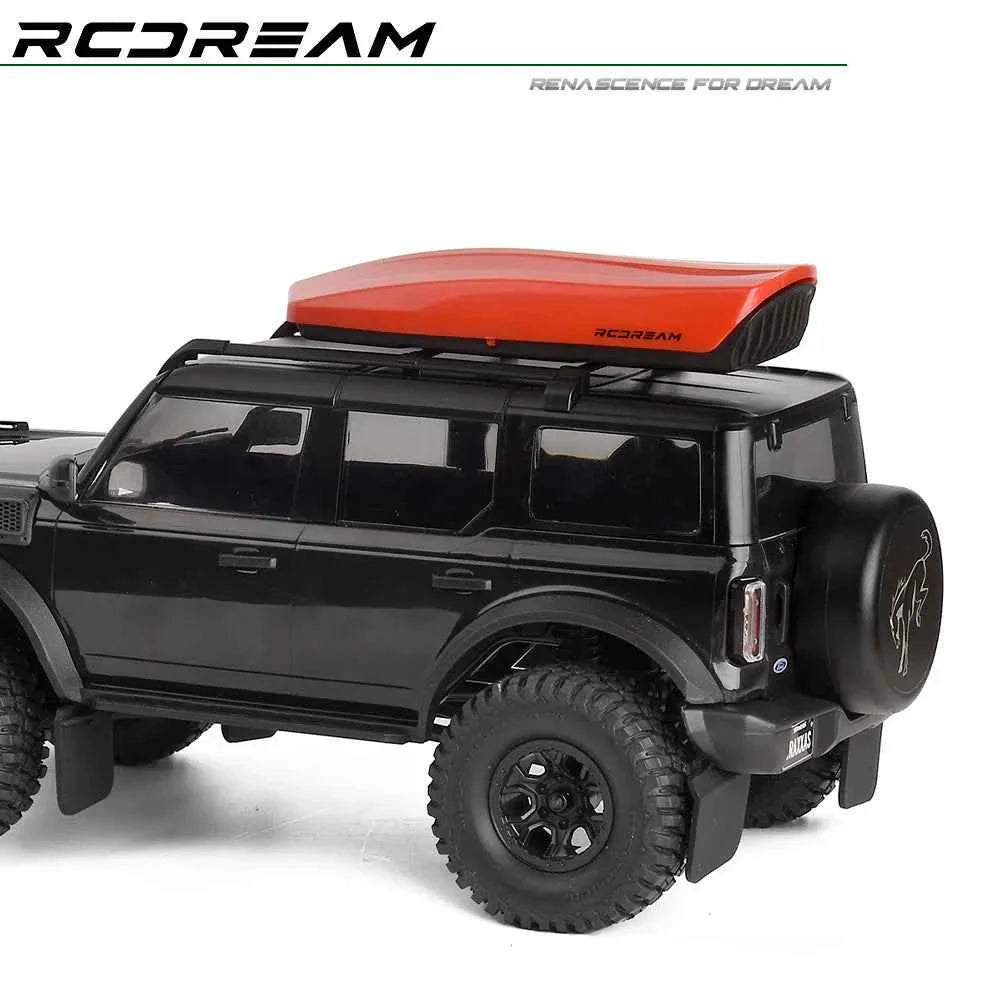 RCDream 1/18 Scale Roof Rack Roof Box for 1/18 1/24 1/12 RC Crawler Truck TRX4M Bronco AX24 #18R004