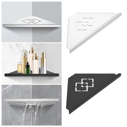 Stainless Steel Bathroom Shelf Shampoo Makeup Shower Storage Shelf Bathroom Wall Mount Corner Organizer Rack