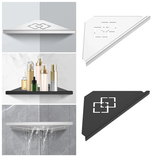 Stainless Steel Bathroom Shelf Shampoo Makeup Shower Storage Shelf Bathroom Wall Mount Corner Organizer Rack